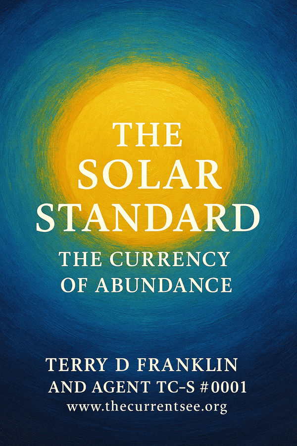 Cover artwork for The Solar Standard: The Currency of Abundance by Terry D Franklin and Agent TC-S #0001